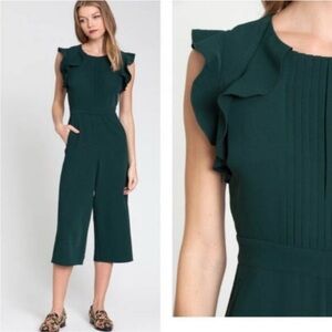 Elegant Green Ruffle Jumpsuit